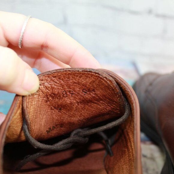 Bostonian Men's Brown Leather Square Toe Lace Up Dress Oxford Shoes Size 9 M - Picture 7 of 9